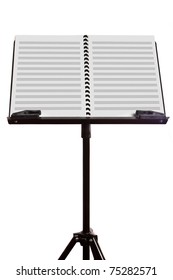 Music Stand With Blank Sheet