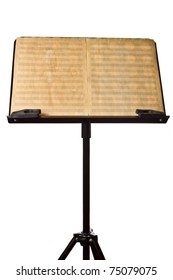 Music Stand With Old Sheet