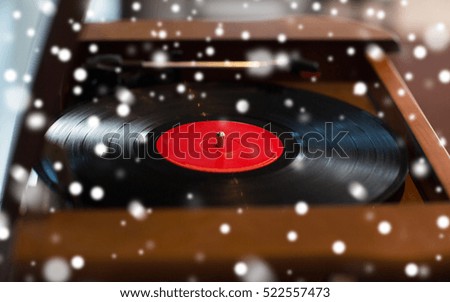 Similar – Image, Stock Photo Vinyl record over a plain orange background