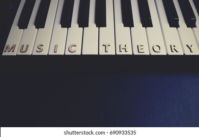 Music Theory Letters On Music Keyboard