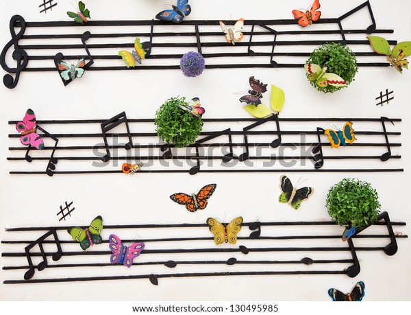music wall pattern