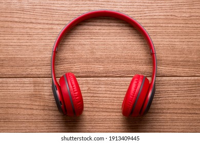 Musical concept. Stylish modern headphones
