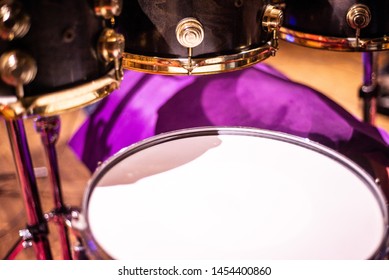 Musical Instruments: Part Of A Drum Set Close Up