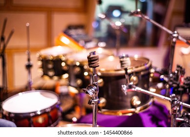 Musical Instruments: Part Of A Drum Set Close Up