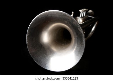 musical instruments - trumpet - valves and tubes - mouthpiece for playing