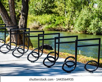 Musical Notes Bike Rack Along Boise River