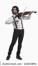 Musician Playing A Violin