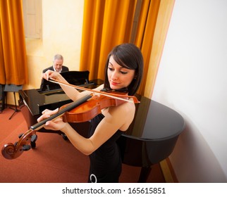 Musicians Playing Chamber Music