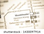 Musiktheater Station. Bochum Metro map.