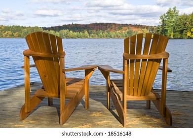 Muskoka Chairs By The Lake