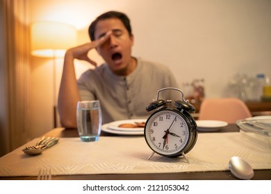 Muslim Couple Having Break Fast Or Sahur In The Morning