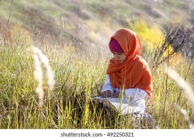 Muslim Little Kid Praying