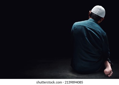 Muslim Man Praying In The Mosque