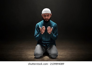 Muslim Man Praying In The Mosque