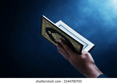 Muslim Man Reading Holy Quran