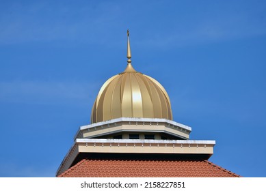 Muslim Mosque ( Dome )in With Bluesky Background.