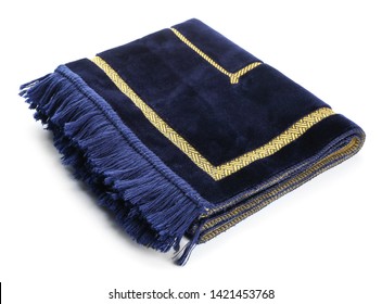 Muslim Prayer Mat On White Background