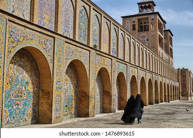 Muslim Women Leaving The Mosque, Tehran, Iran