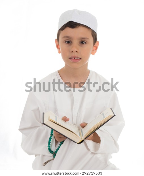 Muslim Young Boy Quran Isolated On Stock Photo 292719503 | Shutterstock