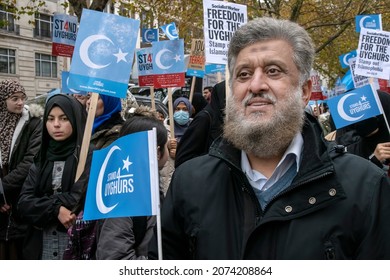 Muslims Protest Uighur Genocide In Front Of Chinese Embassy - London- 13-11-2021