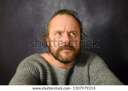 Similar – Image, Stock Photo hypnotic Man