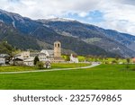 Mustair Village view in Switzerland