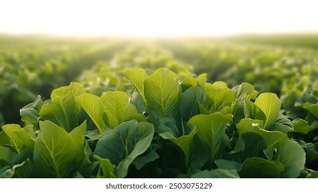 mustard greens in the mustard greens field for fresh vegetables - Powered by Shutterstock