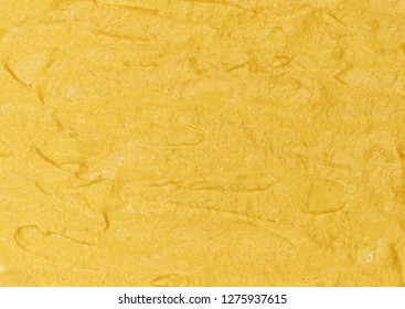 Mustard Sauce Texture Background,top View