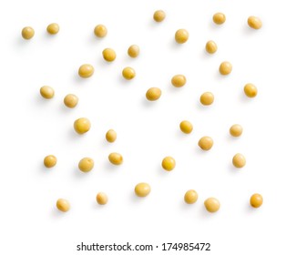 Mustard Seeds Isolated On White Background