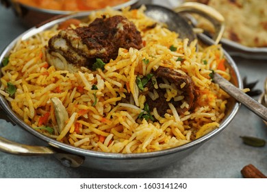 Mutton Goat Biryani Indian Meal Concept Stock Photo 1603141240 ...