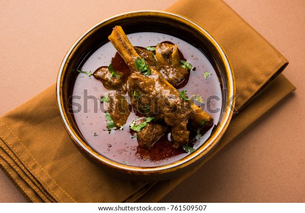 Mutton Gosht Masala Indian Lamb Rogan Stock Photo Edit Now 761509507