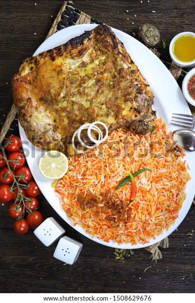 Mutton Hanith Madbi Mandi Arabic Food Stock Photo 1508629676 | Shutterstock