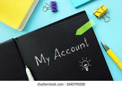 My Account S Sign On The Piece Of Paper.
