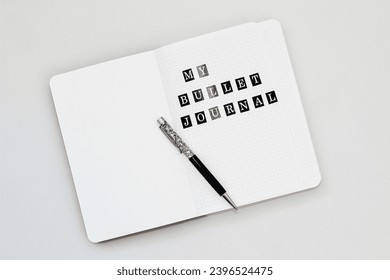 My Bullet Journal, a diary for recording things - Powered by Shutterstock