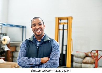 My Factory Floor Is A Well-oiled Machine. Portrait Of A Smiling Factory Worker.