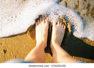 My Feet In Sea Foam