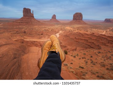 My Feets On Monument Valley