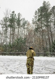 My First Experience In Snow As A New Service Member Away From Home.