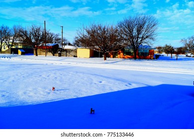 My Flag Pole Stands In Snow Canyon, Texas