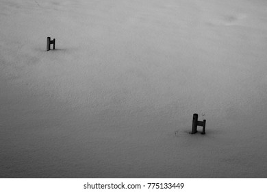 My Flag Pole Stands In Snow Canyon, Texas