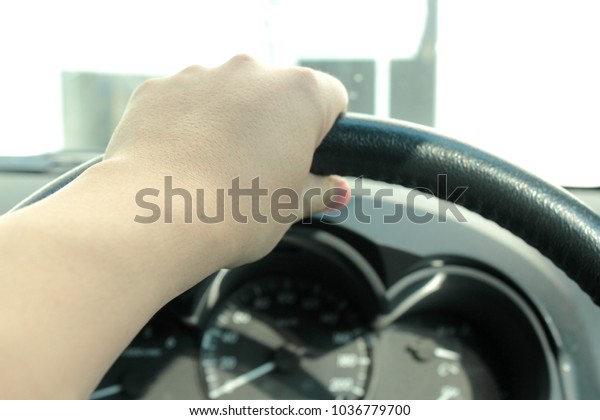 my hand and the control\
wheel
