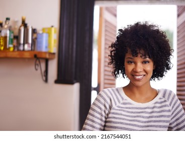 My Home, My Sanctuary. Portrait Of A Beautiful Young Woman At Home.