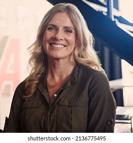 My Motto Has Always Been To Be Bold. Portrait Of A Mature Businesswoman Sitting In An Office.