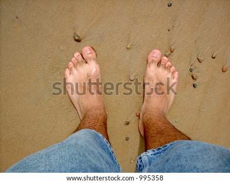 My piggie toes get wet when the waves roll in at the beach in Rhode Island