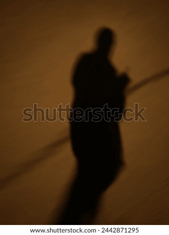 my reflection when walking at night