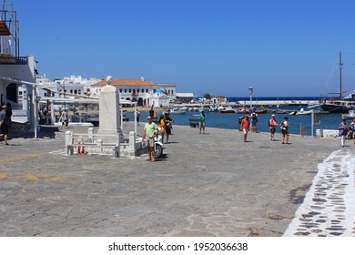 Mykonos Island, Greece:22 May 2017: Mykonos, A Greek Island, Known As The 