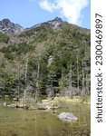 Myojin-ike Pond in Kamikochi, Japan