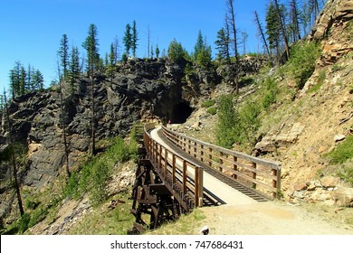 Myra Canyon Bike Trail Kelowna British Stock Photo (Edit Now) 747686431