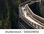 Myra Canyon, new trestles rebuilt after fire, British Columbia, Canada, 