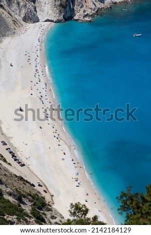Myrtos Beach in Kefalonia Island, Greece.